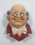 Vintage 1964 Bossons England Mr Pickwick Chalkware 3D Face Head Wall Decor