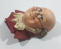 Vintage 1964 Bossons England Mr Pickwick Chalkware 3D Face Head Wall Decor