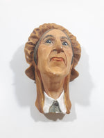 Vintage 1964 Bossons England Betsey Trotwood Chalkware 3D Face Head Wall Decor