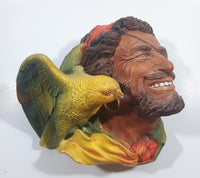 Vintage 1964 Bossons England Buccaneer Chalkware 3D Face Head Wall Decor