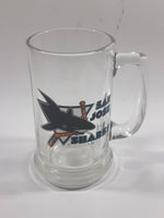 San Jose Sharks NHL Ice Hockey Team Clear 5 3/8" Glass Beer Mug Cup