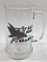 San Jose Sharks NHL Ice Hockey Team Clear 5 3/8" Glass Beer Mug Cup