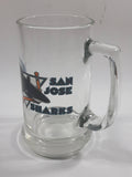 San Jose Sharks NHL Ice Hockey Team Clear 5 3/8" Glass Beer Mug Cup