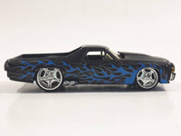 Hot Wheels G Machines '71 El Camino Black 1/50 Scale Die Cast Toy Muscle Car Vehicle with Rubber Tires - Missing the Rear Bumper