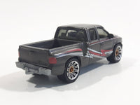 2010 Matchbox Camping Adventure 1999 Chevrolet Silverado Truck Metalflake Dark Gray Die Cast Toy Car Vehicle