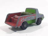 Vintage PlayArt Tow Truck Green and Red Die Cast Toy Car Vehicle Made in Hong Kong