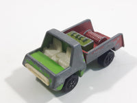Vintage PlayArt Tow Truck Green and Red Die Cast Toy Car Vehicle Made in Hong Kong