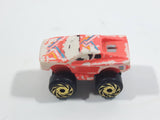 1987 Road Champs 4x4 Ferrari Testarossa Pink Micro Mini Die Cast Toy Car Vehicle
