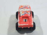 1987 Road Champs 4x4 Ferrari Testarossa Pink Micro Mini Die Cast Toy Car Vehicle