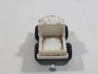 1987 Road Champs Tow Truck City Towing White Micro Mini Die Cast Toy Car Vehicle