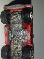 1987 Galoob Micro Machines '53 Chevy Delivery Red and Yellow Micro Mini Die Cast Toy Car Vehicle