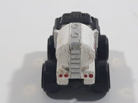 1987 Road Champs Oil Tanker Fuel Truck Black White Micro Mini Die Cast Toy Car Vehicle