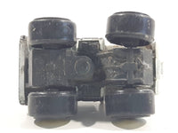 1987 Road Champs Oil Tanker Fuel Truck Black White Micro Mini Die Cast Toy Car Vehicle