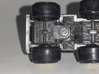 1987 Road Champs Oil Tanker Fuel Truck Black White Micro Mini Die Cast Toy Car Vehicle