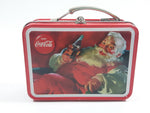 Drink Coca Cola Coke Santa Claus Themed Miniature Hinged Tin Metal Container Box