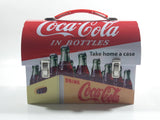 Drink Coca Cola In Bottles Take Home a Case Tin Metal Dome Top Lunch Box