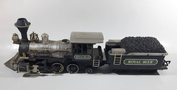 New Bright Great Western Royal Blue 55A Train Engine Locomotive with Coal Car - Smoking Oil Reservoir