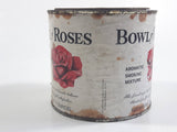 Vintage Bowl of Roses Pipe Tobacco Aromatic Smoking Mixture Tin Metal Can