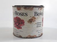 Vintage Bowl of Roses Pipe Tobacco Aromatic Smoking Mixture Tin Metal Can