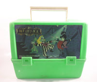 1990 Beetlejuice Movie Film Thermos Brand Green Plastic Lunch Box