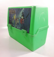 1990 Beetlejuice Movie Film Thermos Brand Green Plastic Lunch Box