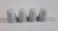 Unicorn Pegasus White Porcelain Sewing Thimbles Set of 4
