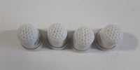 Unicorn Pegasus White Porcelain Sewing Thimbles Set of 4