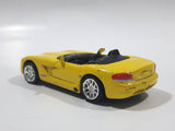 Racing Champions Universal Studios Fast & Furious II Dodge Viper Convertible Yellow Die Cast Toy Car Vehicle with Busted Windshield