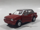 Unknown Brand CS13 Taxi Cab with "Hug Me" Bear on the Side Red and Silver Pullback Friction Motorized Die Cast Toy Car Vehicle with Opening Doors - Missing Roof Light