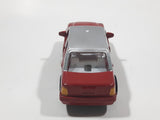 Unknown Brand CS13 Taxi Cab with "Hug Me" Bear on the Side Red and Silver Pullback Friction Motorized Die Cast Toy Car Vehicle with Opening Doors - Missing Roof Light