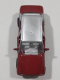 Unknown Brand CS13 Taxi Cab with "Hug Me" Bear on the Side Red and Silver Pullback Friction Motorized Die Cast Toy Car Vehicle with Opening Doors - Missing Roof Light