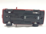 Unknown Brand CS13 Taxi Cab with "Hug Me" Bear on the Side Red and Silver Pullback Friction Motorized Die Cast Toy Car Vehicle with Opening Doors - Missing Roof Light