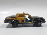 Vintage Majorette No. 240 Chevrolet Impala 444 Taxi Cab Black and Yellow 1/69 Scale Die Cast Toy Car Vehicle - Missing Doors