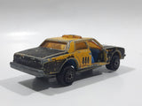 Vintage Majorette No. 240 Chevrolet Impala 444 Taxi Cab Black and Yellow 1/69 Scale Die Cast Toy Car Vehicle - Missing Doors