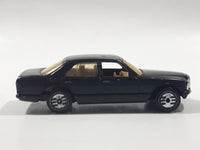 1990 Hot Wheels Park 'n Plates Mercedes 380 SEL Black Die Cast Toy Luxury Car Vehicle