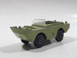 Vintage PlayArt Amphibian Jeep Light Moss Green Die Cast Toy Car Vehicle Made in Hong Kong