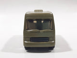 2005 Matchbox Hitch 'n Haul: Monster Movie Truck Camper Army Green Die Cast Toy Car Recreational Vehicle RV with Opening Side Door