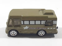 2005 Matchbox Hitch 'n Haul: Monster Movie Truck Camper Army Green Die Cast Toy Car Recreational Vehicle RV with Opening Side Door