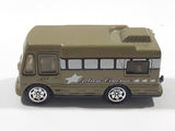 2005 Matchbox Hitch 'n Haul: Monster Movie Truck Camper Army Green Die Cast Toy Car Recreational Vehicle RV with Opening Side Door