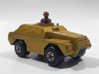 1973 Lesney Products Matchbox Rolamatics Stoat Yellow Brown Gold No. 28 Toy Car Army Military Scout Lookout Vehicle