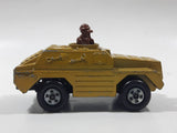 1973 Lesney Products Matchbox Rolamatics Stoat Yellow Brown Gold No. 28 Toy Car Army Military Scout Lookout Vehicle