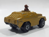 1973 Lesney Products Matchbox Rolamatics Stoat Yellow Brown Gold No. 28 Toy Car Army Military Scout Lookout Vehicle