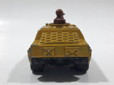 1973 Lesney Products Matchbox Rolamatics Stoat Yellow Brown Gold No. 28 Toy Car Army Military Scout Lookout Vehicle