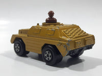 1973 Lesney Products Matchbox Rolamatics Stoat Yellow Brown Gold No. 28 Toy Car Army Military Scout Lookout Vehicle