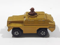 1973 Lesney Products Matchbox Rolamatics Stoat Yellow Brown Gold No. 28 Toy Car Army Military Scout Lookout Vehicle