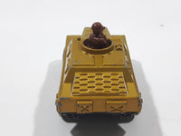 1973 Lesney Products Matchbox Rolamatics Stoat Yellow Brown Gold No. 28 Toy Car Army Military Scout Lookout Vehicle