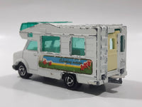 Majorette No. 224 - 259 Fourgon Camper Van "Camping Nature" 1/67 Scale White Die Cast Toy Car Vehicle with Opening Rear Door