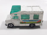 Majorette No. 224 - 259 Fourgon Camper Van "Camping Nature" 1/67 Scale White Die Cast Toy Car Vehicle with Opening Rear Door