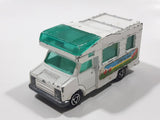 Majorette No. 224 - 259 Fourgon Camper Van "Camping Nature" 1/67 Scale White Die Cast Toy Car Vehicle with Opening Rear Door