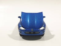 2000 Johnny Lightning Playing Mantis 237 Jaguar XK8 Convertible Blue Die Cast Toy Car Vehicle with Opening Hood
